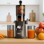 Ciarra Cold Press Juicer - 4.3” XL Feed Chute, Quiet Motor, 406Oz BPA-Free Juicer Machines, 99% Juice Yield Slow Masticating Juicer for Whole Fruits & Vegetables, Easy to Clean