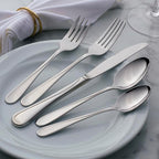 Oneida Silverware Set For 4, Flight Everyday Dinner Knives Flatware Set of 4, Stainless Steel Cutlery Sets, Dishwasher Safe Utensils, Utensil Sets, Butter Knife, 4-Piece Dinner Knife (Silver, 4 Piece)