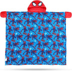 Spider-Man Spiderman Travel Blanket and Pillow for Kids, Boys - Bundle Blanket with Hood, Cloud Pillow, Tattoos, More | Spiderman Travel Accessories Set