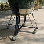 Dracarys Rolling Cart for Big Green Egg Accessories Rolling Nest with Heavy Duty Locking Caster Wheels Powder Coated Steel Rolling Outdoor Cart for Large Big Green Egg Kamado Joe Grill Stand
