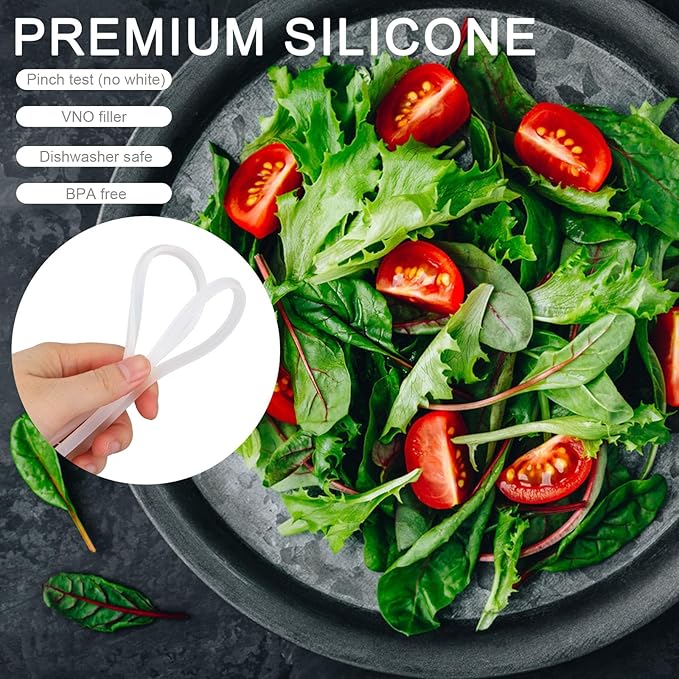 2 Pcs Salad Spinner Gaskets, Silicone BPA Free Replacement Gaskets Compatible with OXO Good Grips Salad Spinner Fruit Washer Vegetable Cleaner