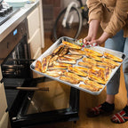 P&P CHEF 19.6 Inch Baking Cookie Sheet, Oven Pan Tray Stainless Steel Sheet Pan for Kitchen, Oven Bakeware for Multi Uses, Shiny Look & Dishwasher Safe, Healthy & Heavy Duty, 1Pc