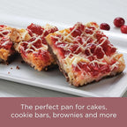 Farberware Baking Nonstick Cake Pan, Rectangle, 9 Inch x 13 Inch, Red Rose Gold