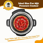 HIWARE 8 Inch Non-stick Springform Pan with Removable Bottom - Leakproof Cheesecake Pan