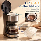 4 Cup Basket Coffee Filters (200, White)