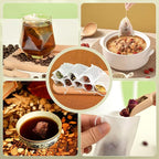 500Pcs Disposable Tea Bags for Loose Leaf Tea, Empty Tea Filter Bags with Cotton Drawstring, Fillable Tea Infuser Sachets for Loose Tea, Coffee, Herb, Spice and More (3.54"x 2.75")