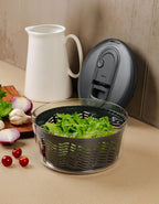 Zyliss Easy Spin Salad Spinner - Fruit & Veggie Dryer - Produce Spinner & Cleaner for Salad Prep - Dishwasher-Safe Kitchen Essential - Non-Slip Bowl with Pull Handle - Stainless Easy Spin Small