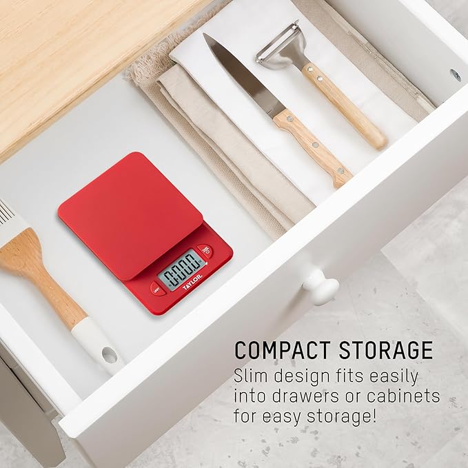 Taylor Compact Digital Scale (Red)