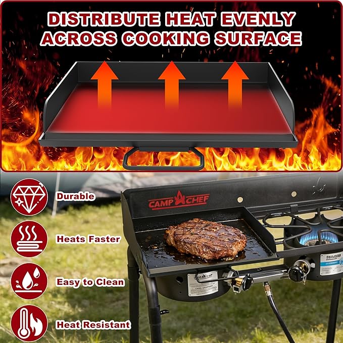 Universal Flat Top Griddle for Camp Chef, 14" x 16" Fry Griddle Pan for Camp Chef EX280LW YK60LW EX90LW EX60LW SB30D EX60FP DB60D EX60P EX60B
