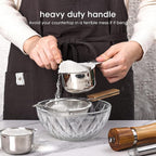 17 Piece Stainless Steel Measuring Cups and Spoons Set, with 1/16 Cup,1/3 Spoon and 1 Leveler