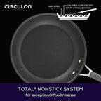 Circulon 83903 Radiance Hard Anodized Nonstick Cookware Pots and Pans Set, 10 Piece, Gray