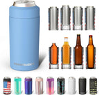 Frost Buddy Universal Can Cooler - Fits all - Stainless Steel Can Cooler for 12 oz & 16 oz Regular or Slim Cans & Bottles - Stainless Steel