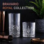 Bravario Unbreakable Plastic Drinking Water Tumblers, Dishwasher Safe 100% Tritan Glasses, BPA-Free Shatterproof Outdoor Highball Drinkware, 18 oz, Set of 6