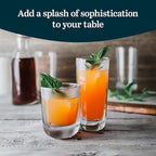 Libbey Drinking Glasses Polaris Tumbler and Rocks Set of 16, Clear, Sturdy Drinkware Glasses Set, Kitchen Glassware for Cocktails, Soda, and More