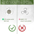 10" Microwave Turntable Compatible with 10 inch Replacement Microwave Glass Plate for Amana