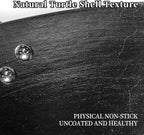 WANGYUANJI 12.6-Inch Cast Iron Chinese Wok with Round Bottom & Glass Lid - Traditional Ancient Wok for Gas Stove and Open Flame Cooking