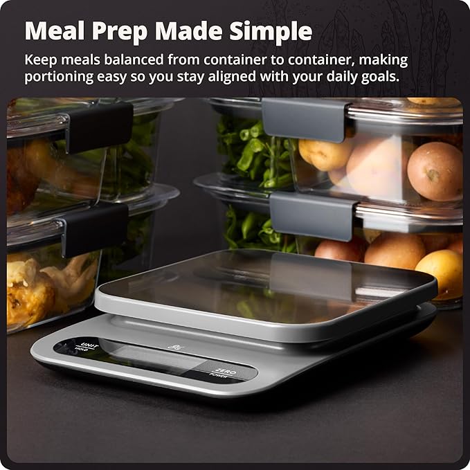 Greater Goods Digital Food Scale for Kitchen & Baking, 10kg/22lb High-Capacity Weight Scale with 1g Precision, Stainless Steel Platform, Hi-Def LCD, Ideal for Bread, Sourdough & Bulk Cooking