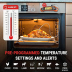 TempPro TP710 Instant Read Thermometer for Cooking, 2-in-1 Meat Thermometer Digital with 2 Probes & 2 Temperature Display, Kitchen Thermometer for Oven, Grilling, Smoker, BBQ (Previously ThermoPro)