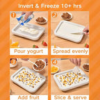 Ice Cream Roll Maker Rolled Ice Cream Machine, Sweet Spot Pan, Instant Cold Plate, Ideal for Making Rolled Ice Cream Soft Serve Slushies Frozen Yogurt Sorbet and Gelato (Vibrant Yellow)