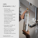 Aarke Carbonator lll, Sparkling & Carbonation Water Machine, Stainless Steel with PET BPA-Free Reusable Bottle Volume 1L/34 fl oz (Sand)