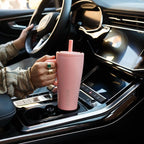 BrüMate Era 20 oz Tumbler with Handle and Straw | 100% Leakproof Insulated Tumbler with Lid and Straw | Made of Stainless Steel | Cup Holder Friendly Base | 20oz (Kiwi)