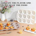 1 Pc Silicone Muffin Pans for Baking with Metal Reinforced Frame, Nonstick Cupcake Tray for Oven, 12 Cups Regular Size Silicone Molds for Egg Bites, Dishwasher Safe (Brown)