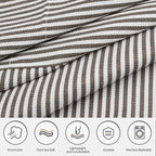 NLUS 2 Pack Cooking Aprons for Women with Pockets, Adjustable Kitchen Bib Aprons Chef Aprons for Women Men(Brown Pinstripes)