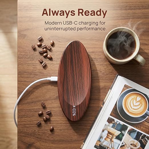 Coffee Scale with Coffee Spoon, High Precision 500g/0.1g Rechargeable Digital Tea Scale for Brewing, Portable Mini Kitchen Scale for Espresso, Baking, Jewelry