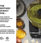 Waring Commercial WFP14SC 3.5 Quart Continuous Feed Food Processor, 1 HP Motor, Extra Large Feed Tube, Patented LiquiLock Seal Bowl System, Includes 3.5 Quart Clear Cutter/Mixer Bowl, Grating, Shredding, Slicing, Whipping Disc and a Standard S blade fo...