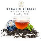 Organic English Breakfast Tea Pods for Keurig - Naturally Caffeinated Unsweetened Black Tea Pods by Teavity (12 Tea Pods)