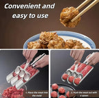 Stainless Steel Meatball Maker Tool，Non Stick Meat ball Maker，meatball scoop，Portable Meatballs Scoop Ball Maker Kitchen Restaurant Must Have Meatball Making Set,Home Cooking Tools