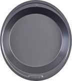 GoodCook Everyday Pie Pan Scratch-Resistant Nonstick Heavy Duty Steel Construction with Wide Rim, 9-Inch, Gray