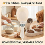 Electronic Measuring Spoon, Digital Measuring Spoon Scale, High Precision Food Scale with LCD Display, ABS Kitchen Measuring Spoon for Grams, Ounces, ml & Cups