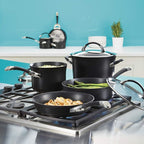 Circulon Symmetry Hard Anodized Nonstick Induction Frying Pan, 8.5-Inch Fry Pan, Black