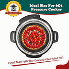 HIWARE 6 Inch Non-stick Springform Pan with Removable Bottom - Leakproof Cheesecake Pan, Compatible with 3 Qt Instant Pot