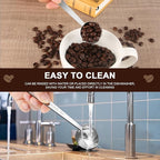 Safring Coffee Scoop Set, Tablespoon Scoop 2 Pc Set (1 Tbsp & 2 Tbsp), Stainless Steel Measuring Spoons for Ground Coffee with Long Handles, for Tea, Sugar, or Flour