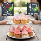 Wrenbury Nonstick Muffin Pan 12 Cup – Deep Cupcake Yorkshire Pudding Tin, PTFE & PFOA Free Carbon Steel, Warp Resistant Baking Tray for Even Bakes