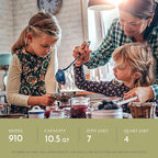 All American 1930: 10.5qt Pressure Cooker/Canner Plus (The 910) - Exclusive Metal-to-Metal Sealing System - Easy to Open & Close - Suitable for Gas, Electric, or Flat Top Stoves - Made in The USA