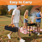 Grill Tool Storage Bag, 20" x 6" x 5" Large Capacity Grill Accessory Storage, 1680D Heavy-Duty Grill Utensil Storage, Accessories Storage Compatible with Blackstone (No Accessories)