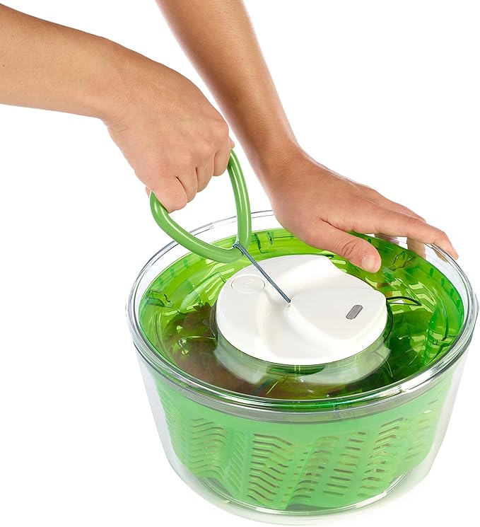 Zyliss E940011 Easy Spin 2 Salad Spinner-Small Green, Plastic