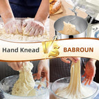 Dough Mixer 8.45 QT Electric Mixer - 660W 6 Speed Large Capacity Kitchen Stand Mixer with Whisk Dough Hook Mixing Beater Household Food Mixer for Baking Cakes Cookie Bread Salad
