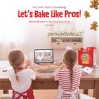 Baketivity Baking Kit Holiday Gingerbread House Kit - Bake And Build Edible Gingerbread House - Create a Treat Gingerbread House Kit - Kids Baking Set With Materials And Premeasured Ingredients