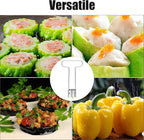 Fruit and Vegetable Corer, 2025 New Upgraded Stainless Steel Fruit Coring Remover T-Type Bell Chili Pepper Seed Deseeder Cutter Tool for Vegetables Fruit Kitchen Utensils