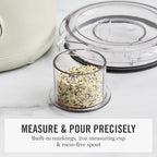 Martha Stewart 50oz Countertop Blender, Smoothie, Margarita & Ice Crushing Blender, BPA-Free Pitcher, 3 Speeds, 5 Presets, Auto-Clean Function, Dishwasher Safe, Stainless Steel Blades, Linen Cream