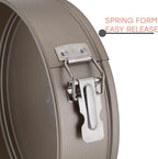 Kitchen Details Pro Series 9.5 Inch Round Spring Form Pan | Dimensions: 9.5” x 2.7 | Nonstick | Even Heating and Browning | Easy Release | Easy to Clean | Durable | Bakeware | Kitchen