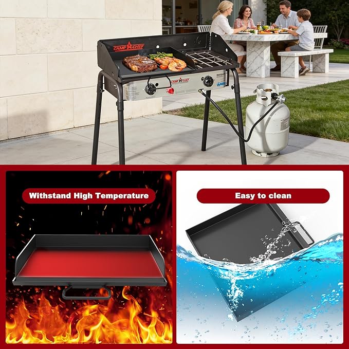 Universal Flat Top Griddle for Camp Chef, 14" x 16" Fry Griddle Pan for Camp Chef EX280LW YK60LW EX90LW EX60LW SB30D EX60FP DB60D EX60P EX60B