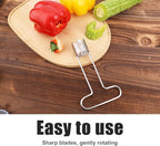 Fruit and Vegetable Corer, 2025 New Upgraded Stainless Steel Fruit Coring Remover T-Type Bell Chili Pepper Seed Deseeder Cutter Tool for Vegetables Fruit Kitchen Utensils