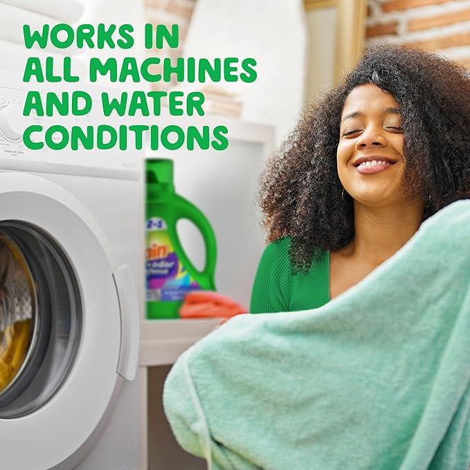 Gain + Odor Defense Liquid Laundry Detergent, Super Fresh Blast Scent, 107 Loads, HE Compatible