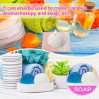 Patelai 3D Ice Cream Ball Shape Silicone Molds Cookie Pastry Mould Candle Soap Clay Mold for Wedding Cake Chocolate Dessert Pudding Mousse DIY Kitchen Baking(3 Pieces)