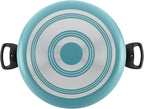 Farberware Cookware Nonstick Stockpot with Lid, 10.5 Quart, Aqua